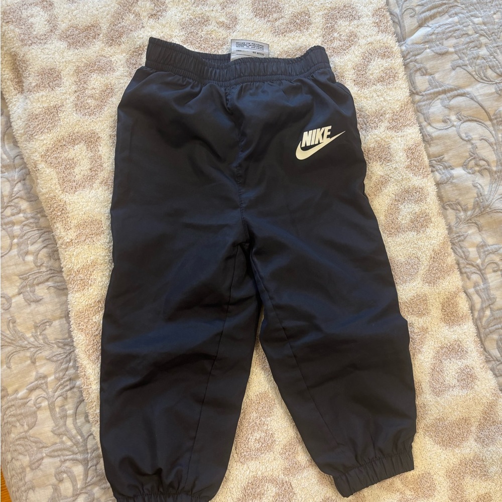 Nike Kids Navy Jogger Pants with White Logo